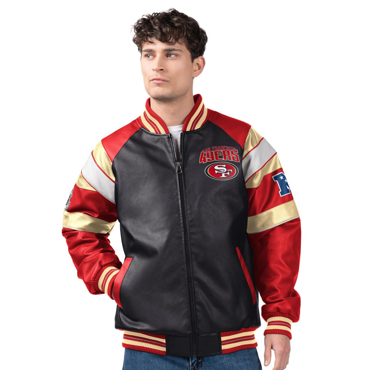 Officially Licensed NFL by Carl Banks Faux Leather Jacket